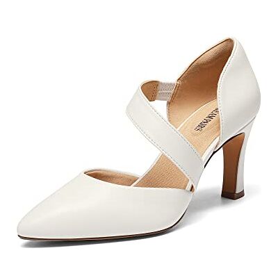 DREAM PAIRS Escarpins Femme Confortable Chaussure à Talon avec Bride Asymétrique Escarpin,Size 40,Blanc-PU,SDPU2350W - Publicité DREAM PAIRS Escarpins Femme Confortable Chaussure à Talon avec Bride Asymétrique Escarpin,Size 40,Blanc-PU,SDPU2350W - Publicité