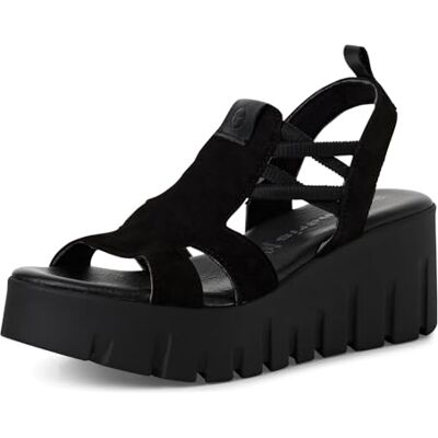 Tamaris Femme Damen Sandale cale, Noir, 40 EU - Publicité Tamaris Femme Damen Sandale cale, Noir, 40 EU - Publicité