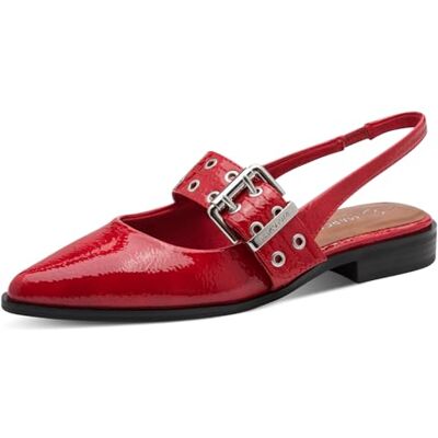 MARCO TOZZI Femme Escarpins Semelle intérieure Feel Me Souple Doublure Souple Végane Végane, Rouge (Red Patent), 40 EU - Publicité MARCO TOZZI Femme Escarpins Semelle intérieure Feel Me Souple Doublure Souple Végane Végane, Rouge (Red Patent), 40 EU - Publicité