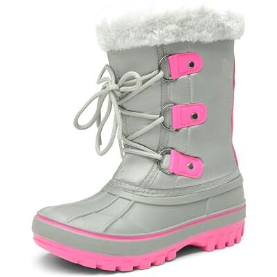 DREAM PAIRS Kids Bottes de Neige pour Enfants Chaudes et Confortable Bottes de Hiver Antidérapante avec Coque Imperméable,Size 31,Gris/Fuchsia,Forester - Publicité DREAM PAIRS Kids Bottes de Neige pour Enfants Chaudes et Confortable Bottes de Hiver Antidérapante avec Coque Imperméable,Size 31,Gris/Fuchsia,Forester - Publicité