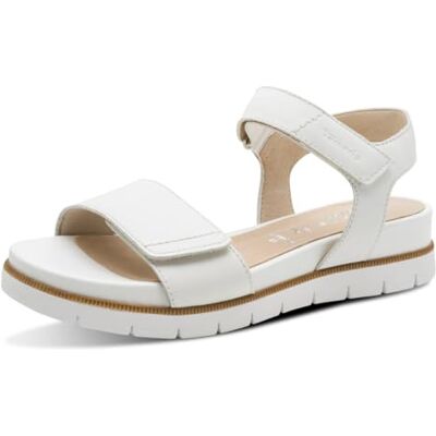 Tamaris Comfort Sandales compensées réglables pour femme Blanc Nappa 37 EU - Publicité Tamaris Comfort Sandales compensées réglables pour femme Blanc Nappa 37 EU - Publicité