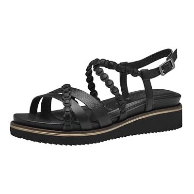 Tamaris Sandales compensées pour femme Noir Taille 37 EU, Noir, 37 EU - Publicité Tamaris Sandales compensées pour femme Noir Taille 37 EU, Noir, 37 EU - Publicité