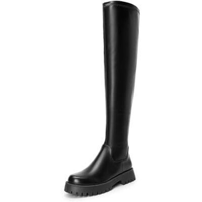 DREAM PAIRS Bottes au-Dessus du Genou pour Femmes Élégantes Cuissardes Tendance et Classique,Size 36.5,Noir-PU,SDOB2408W - Publicité DREAM PAIRS Bottes au-Dessus du Genou pour Femmes Élégantes Cuissardes Tendance et Classique,Size 36.5,Noir-PU,SDOB2408W - Publicité
