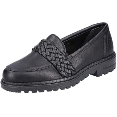 Rieker Femme 54850 Mocassin, Noir, 36 EU - Publicité Rieker Femme 54850 Mocassin, Noir, 36 EU - Publicité