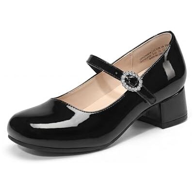 DREAM PAIRS Chaussures Fille Mary Jane Bout Carré Petit Talon Ballerines Confortables Soutien de Voûte Chaussures Habillées Soirée Mariage Princesse,Size 35,Noir,SKPU26003K - Publicité DREAM PAIRS Chaussures Fille Mary Jane Bout Carré Petit Talon Ballerines Confortables Soutien de Voûte Chaussures Habillées Soirée Mariage Princesse,Size 35,Noir,SKPU26003K - Publicité