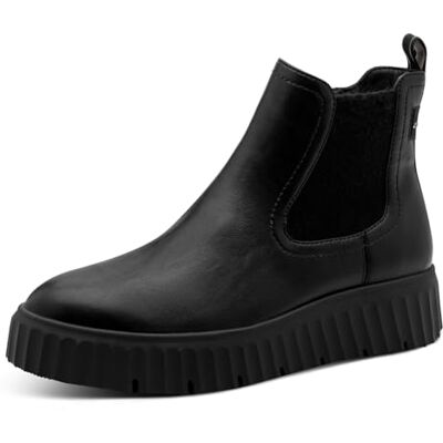 Tamaris Bottines plates pour femme Noir mat Taille 39 EU, Noir mat, 39 EU - Publicité Tamaris Bottines plates pour femme Noir mat Taille 39 EU, Noir mat, 39 EU - Publicité