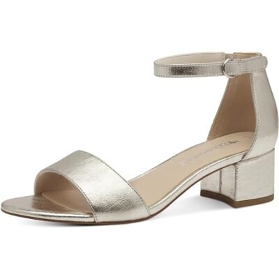 Tamaris Sandales pour femme Vegan élégantes, Platine, 36 EU - Publicité Tamaris Sandales pour femme Vegan élégantes, Platine, 36 EU - Publicité