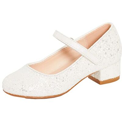Lora Dora Chaussures à talon bas pour filles avec bride Mary Jane 11240 pour occasions spéciales, vernis noir, argent, rouge, or, fuchsia, paillettes, EU 10/28 UK 2/34, 31 EU - Publicité Lora Dora Chaussures à talon bas pour filles avec bride Mary Jane 11240 pour occasions spéciales, vernis noir, argent, rouge, or, fuchsia, paillettes, EU 10/28 UK 2/34, 31 EU - Publicité