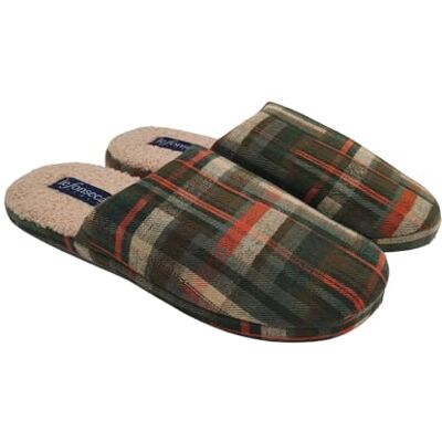 de fonseca Brunico Chaussons d'hiver chauds pour homme avec poils pour maison, vert, 44/45 EU - Publicité de fonseca Brunico Chaussons d'hiver chauds pour homme avec poils pour maison, vert, 44/45 EU - Publicité