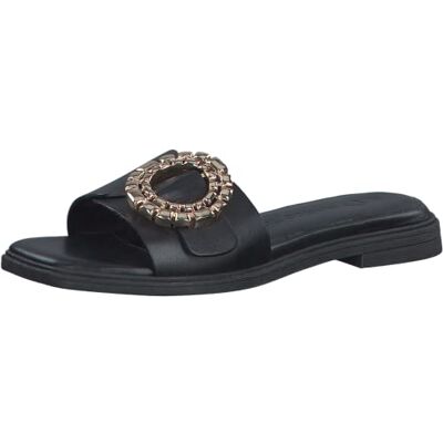 MARCO TOZZI Mules pour Femme , Black Gold., 37 EU - Publicité MARCO TOZZI Mules pour Femme , Black Gold., 37 EU - Publicité