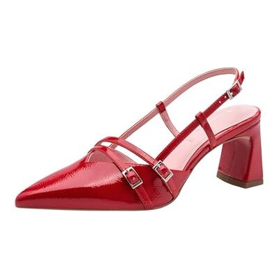 Tamaris Escarpin à bride arrière pour femme avec talon bloc rouge 39 EU - Publicité Tamaris Escarpin à bride arrière pour femme avec talon bloc rouge 39 EU - Publicité