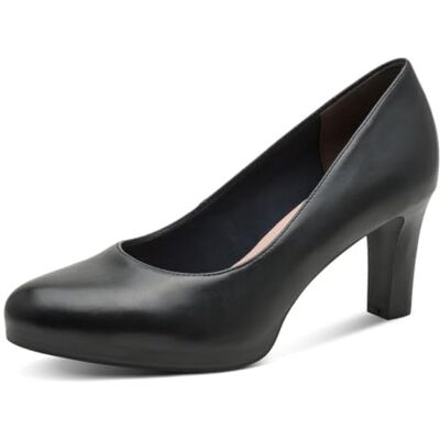 Tamaris Escarpins femme à talon bloc cuir bleu 37 EU - Publicité Tamaris Escarpins femme à talon bloc cuir bleu 37 EU - Publicité