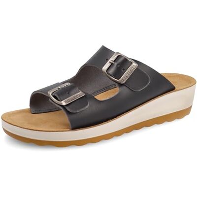 Fly Flot Femme Ciabatta Donna Morbida Microfibra A Due Fasce Con Fibbie Regolabili, Fodera Traspirante Air Flot E Sottopiede in Pelle Multiprise, Noir, 38 EU - Publicité Fly Flot Femme Ciabatta Donna Morbida Microfibra A Due Fasce Con Fibbie Regolabili, Fodera Traspirante Air Flot E Sottopiede in Pelle Multiprise, Noir, 38 EU - Publicité