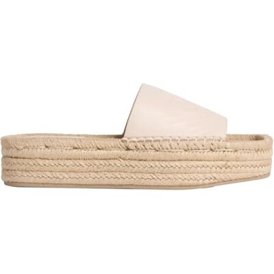Calvin Klein Femme Flatf Espa Mule LTH MG Hw0hw03027 Espadrilles Plates, Beige (Whisper Pink), 37 EU - Publicité Calvin Klein Femme Flatf Espa Mule LTH MG Hw0hw03027 Espadrilles Plates, Beige (Whisper Pink), 37 EU - Publicité