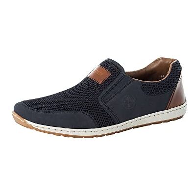 Rieker Frühjahr/Sommer, Herren Slipper, Blau (Pazifik/Navy/Amaretto 14), 41 EU (7.5 UK) - Publicité Rieker Frühjahr/Sommer, Herren Slipper, Blau (Pazifik/Navy/Amaretto 14), 41 EU (7.5 UK) - Publicité