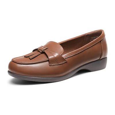 DREAM PAIRS Mocassins pour Femmes Classique Chaussures Plates de Femme Antidérapante et Flexible Mocassin Confortable,Size 36.5,Brun,SDLS2405W - Publicité DREAM PAIRS Mocassins pour Femmes Classique Chaussures Plates de Femme Antidérapante et Flexible Mocassin Confortable,Size 36.5,Brun,SDLS2405W - Publicité