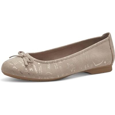 Jana Ballerines avec Noeud Vegan, Beige (Beige Print), 40 EU - Publicité Jana Ballerines avec Noeud Vegan, Beige (Beige Print), 40 EU - Publicité