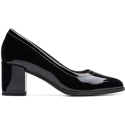 Clarks Escarpins Freva 55 Court pour femme, Cuir verni noir., 41 EU - Publicité Clarks Escarpins Freva 55 Court pour femme, Cuir verni noir., 41 EU - Publicité