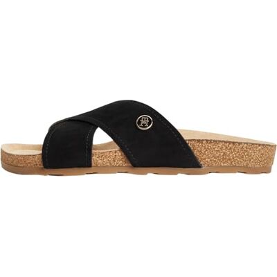 Tommy Hilfiger Femme Th Classic Cork Sandal Suede Plates, Black (Black), 37 EU - Publicité Tommy Hilfiger Femme Th Classic Cork Sandal Suede Plates, Black (Black), 37 EU - Publicité