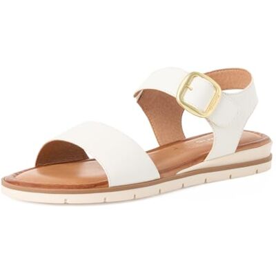 Tamaris sandale femme cuir plate blanc 39 EU - Publicité Tamaris sandale femme cuir plate blanc 39 EU - Publicité