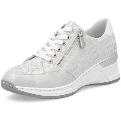 Rieker Damen Low-Top Sneaker N4316, Frauen Halbschuhe, Lose Einlage,straßenschuhe,Strassenschuhe,Sportschuhe,Silber/Platin (90),40 EU / 6.5 UK - Publicité Rieker Damen Low-Top Sneaker N4316, Frauen Halbschuhe, Lose Einlage,straßenschuhe,Strassenschuhe,Sportschuhe,Silber/Platin (90),40 EU / 6.5 UK - Publicité