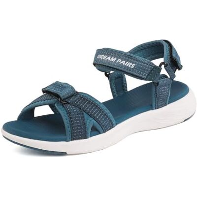 DREAM PAIRS Sandales de Randonnée Femme Confortables Antidérapantes Légères à Brides Réglables Semelle Amortissante Marche Trekking Extérieur Plage Été,Size 39,Bleu,QDL19001L - Publicité DREAM PAIRS Sandales de Randonnée Femme Confortables Antidérapantes Légères à Brides Réglables Semelle Amortissante Marche Trekking Extérieur Plage Été,Size 39,Bleu,QDL19001L - Publicité