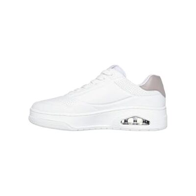 Skechers Baskets Uno Court Fast Break pour Femme, Garniture Naturelle en Cuir dura Blanc, 38.5 EU - Publicité Skechers Baskets Uno Court Fast Break pour Femme, Garniture Naturelle en Cuir dura Blanc, 38.5 EU - Publicité