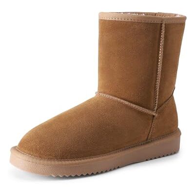 DREAM PAIRS Bottes Femme Daim Véritable Doublure Fausse Fourrure Imperméables Antidérapantes Hiver Chaudes Confort Mémoire de Forme Slip on Classiques,Size 39,Marron,SDSB25004W - Publicité DREAM PAIRS Bottes Femme Daim Véritable Doublure Fausse Fourrure Imperméables Antidérapantes Hiver Chaudes Confort Mémoire de Forme Slip on Classiques,Size 39,Marron,SDSB25004W - Publicité