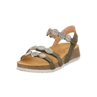 Think! Sandales Koak en Cuir pour Femme, Moos Kombi 7030, 3.5 UK - Publicité Think! Sandales Koak en Cuir pour Femme, Moos Kombi 7030, 3.5 UK - Publicité