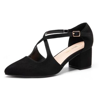 DREAM PAIRS Chaussures à talons fermées pour femme., Noir (Ante ), 38 EU - Publicité DREAM PAIRS Chaussures à talons fermées pour femme., Noir (Ante ), 38 EU - Publicité