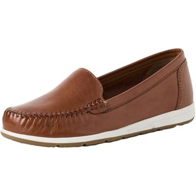 MARCO TOZZI Mocassin Femme Semelle Feel Me Souple Cuir Moderne, Marron (Cognac), 37 EU - Publicité MARCO TOZZI Mocassin Femme Semelle Feel Me Souple Cuir Moderne, Marron (Cognac), 37 EU - Publicité
