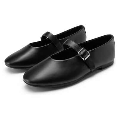 DREAM PAIRS Ballerines Femme Mary Jane à Bout Rond Confortables et Décontractées avec Bride à Boucle,Size 41.5,Noir-PU,DWUMFA2551 - Publicité DREAM PAIRS Ballerines Femme Mary Jane à Bout Rond Confortables et Décontractées avec Bride à Boucle,Size 41.5,Noir-PU,DWUMFA2551 - Publicité