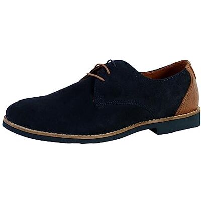 Redskins FERVAL, Derbys Homme, Bleu (Marine+Cognac AB), 44 EU (10) - Publicité Redskins FERVAL, Derbys Homme, Bleu (Marine+Cognac AB), 44 EU (10) - Publicité