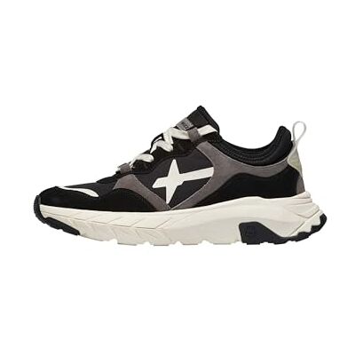 w6yz Baskets en Daim et Tissu Technique, Noir 42 - Publicité w6yz Baskets en Daim et Tissu Technique, Noir 42 - Publicité