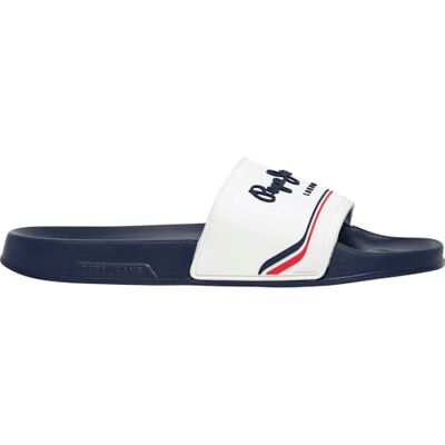 Pepe Jeans Chaussures Slider Origin M pour homme, blanc, 12 UK - Publicité Pepe Jeans Chaussures Slider Origin M pour homme, blanc, 12 UK - Publicité
