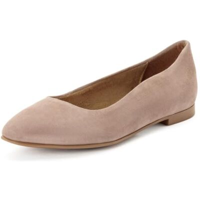 Tamaris Femme Ballerine cuir plate beige 41 EU - Publicité Tamaris Femme Ballerine cuir plate beige 41 EU - Publicité