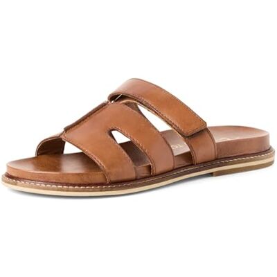 Marco Tozzi Sandale Femme Semelle de Confort Cuir Intemporelle, Marron (Cognac), 38 EU - Publicité Marco Tozzi Sandale Femme Semelle de Confort Cuir Intemporelle, Marron (Cognac), 38 EU - Publicité