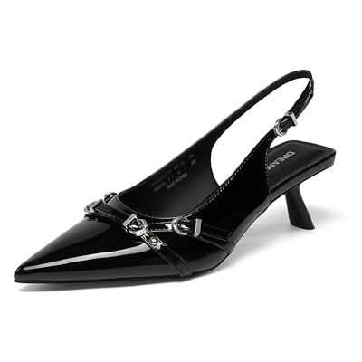 DREAM PAIRS Escarpins à bout fermé pour femme, Noir , 38.5 EU - Publicité DREAM PAIRS Escarpins à bout fermé pour femme, Noir , 38.5 EU - Publicité