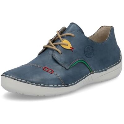 Rieker Chaussures à Lacets pour Femmes 52528, Pointure:41 EU, La Couleur:Bleu - Publicité Rieker Chaussures à Lacets pour Femmes 52528, Pointure:41 EU, La Couleur:Bleu - Publicité