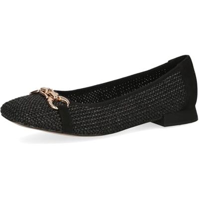 CAPRICE Ballerines Femme en Raphia Élégantes, Noir (Black Comb), 39 EU - Publicité CAPRICE Ballerines Femme en Raphia Élégantes, Noir (Black Comb), 39 EU - Publicité