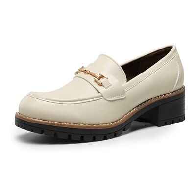 DREAM PAIRS Mocassins Femme Confort à Enfiler avec Semelle Plateforme Chaussures Loafers Épaisses pour Bureau et Usage Quotidien,Size 43,Beige-PU,SDLS2410W - Publicité DREAM PAIRS Mocassins Femme Confort à Enfiler avec Semelle Plateforme Chaussures Loafers Épaisses pour Bureau et Usage Quotidien,Size 43,Beige-PU,SDLS2410W - Publicité