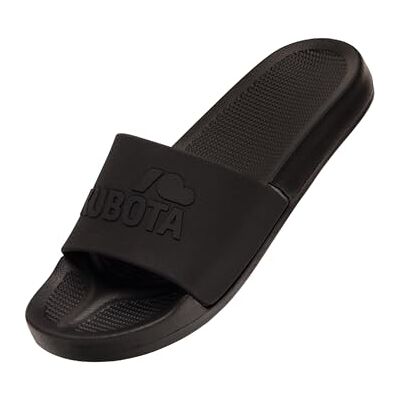 Kubota Claquette Homme Sandales à enfiler Chaussures Pour Piscine et Plage Sandales été Noir 45 - Publicité Kubota Claquette Homme Sandales à enfiler Chaussures Pour Piscine et Plage Sandales été Noir 45 - Publicité