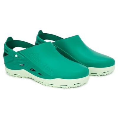 CALZURO Rebel Comfort New Sabots professionnels sanitaires souples certifiés CE, Vert pastel, 38/39 EU Larga - Publicité CALZURO Rebel Comfort New Sabots professionnels sanitaires souples certifiés CE, Vert pastel, 38/39 EU Larga - Publicité
