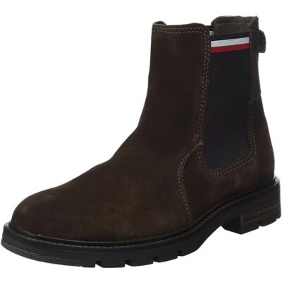 Tommy Hilfiger Homme Bottes Low Boot Corpoarte Suede Chelsea Daim, Marron (Cocoa), 40 EU - Publicité Tommy Hilfiger Homme Bottes Low Boot Corpoarte Suede Chelsea Daim, Marron (Cocoa), 40 EU - Publicité
