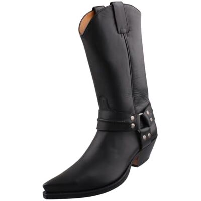 Sendra Bottes de cowboy pour homme, Noir , 44 EU - Publicité Sendra Bottes de cowboy pour homme, Noir , 44 EU - Publicité