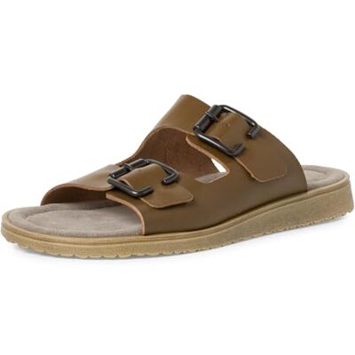 s.Oliver Homme Sandale Glissante, Cuir Marron, 41 EU - Publicité s.Oliver Homme Sandale Glissante, Cuir Marron, 41 EU - Publicité