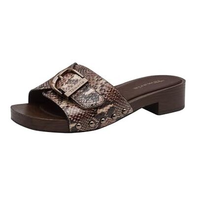 Tamaris Femme mule à talon compensé brun 42 EU - Publicité Tamaris Femme mule à talon compensé brun 42 EU - Publicité