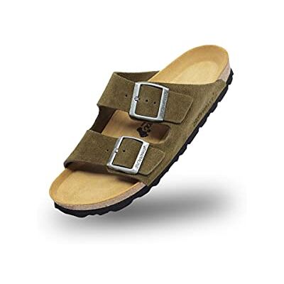 BOnova Schwanberg Mules en cuir velours véritable pour homme et femme en 6 couleurs Chaussures en daim de qualité supérieure avec semelle intérieure de qualité supérieure, kaki, 45 EU - Publicité BOnova Schwanberg Mules en cuir velours véritable pour homme et femme en 6 couleurs Chaussures en daim de qualité supérieure avec semelle intérieure de qualité supérieure, kaki, 45 EU - Publicité
