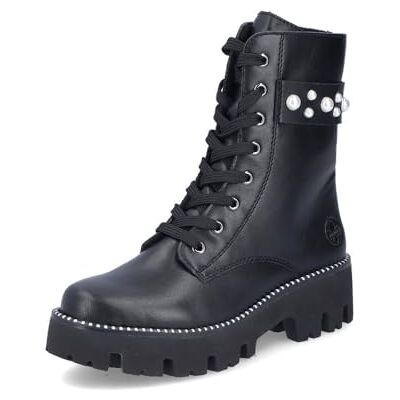 Rieker Femme Y3354 Bottes à Lacets, Noir, 40 EU - Publicité Rieker Femme Y3354 Bottes à Lacets, Noir, 40 EU - Publicité