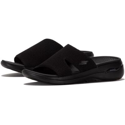 Skechers GO Walk Arch FIT Sandal Joyful, GO Walk Arch FIT Sandale Joyful, Black Textile, - Publicité Skechers GO Walk Arch FIT Sandal Joyful, GO Walk Arch FIT Sandale Joyful, Black Textile, - Publicité